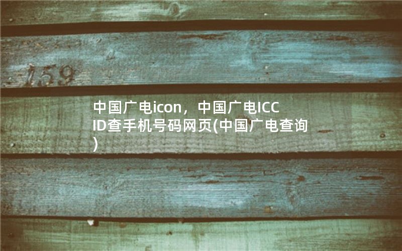 中国广电icon，中国广电ICCID查手机号码网页(中国广电查询)