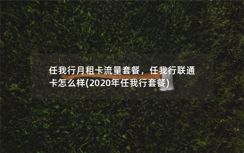 任我行月租卡流量套餐，任我行联通卡怎么样(2020年任我行套餐)