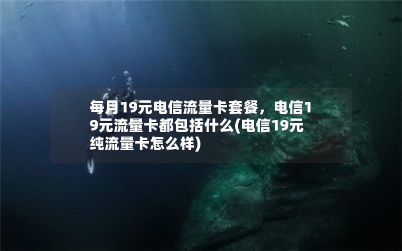 每月19元电信流量卡套餐，电信19元流量卡都包括什么(电信19元纯流量卡怎么样)