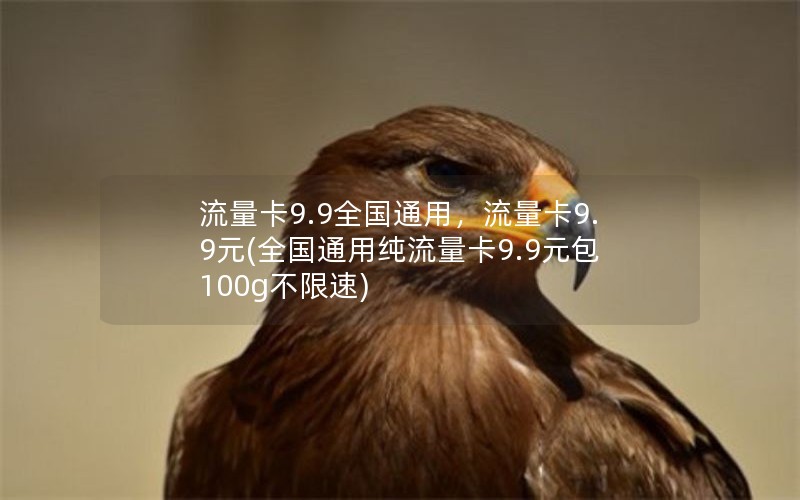 流量卡9.9全国通用，流量卡9.9元(全国通用纯流量卡9.9元包100g不限速)