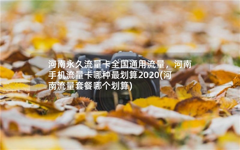 河南永久流量卡全国通用流量，河南手机流量卡哪种最划算2020(河南流量套餐哪个划算)