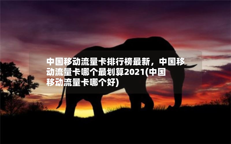 中国移动流量卡排行榜最新，中国移动流量卡哪个最划算2021(中国移动流量卡哪个好)