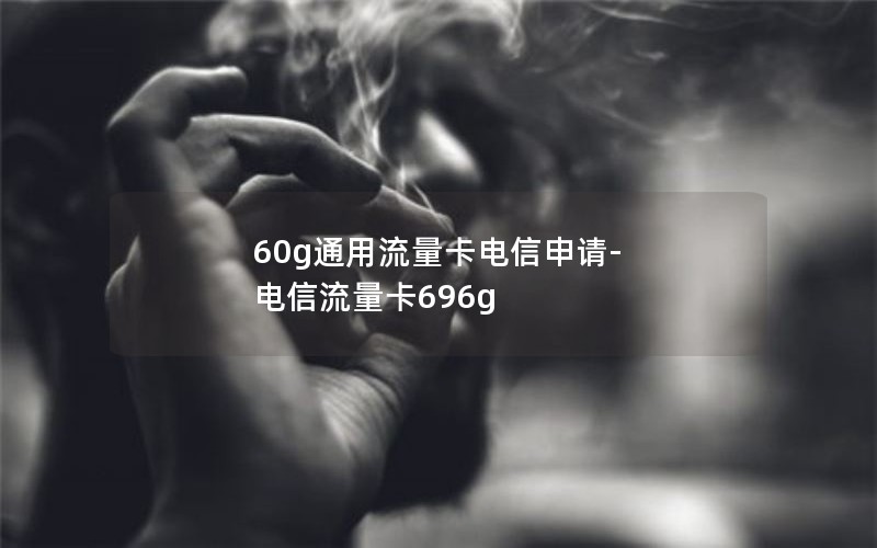 60g通用流量卡电信申请-电信流量卡696g