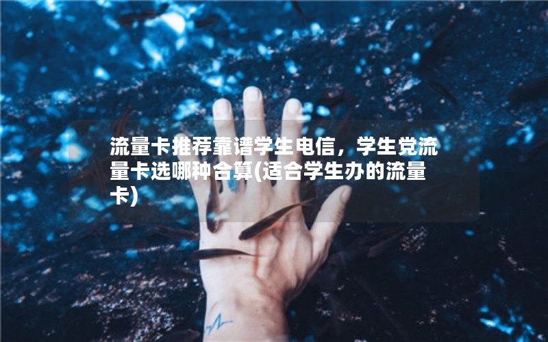 流量卡推荐靠谱学生电信，学生党流量卡选哪种合算(适合学生办的流量卡)