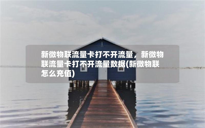 新微物联流量卡打不开流量，新微物联流量卡打不开流量数据(新微物联怎么充值)