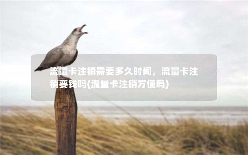 流量卡注销需要多久时间，流量卡注销要钱吗(流量卡注销方便吗)