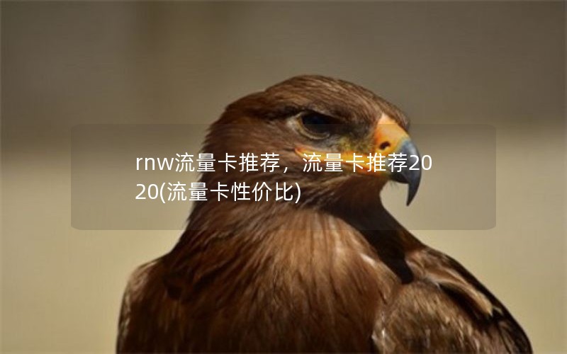 rnw流量卡推荐，流量卡推荐2020(流量卡性价比)