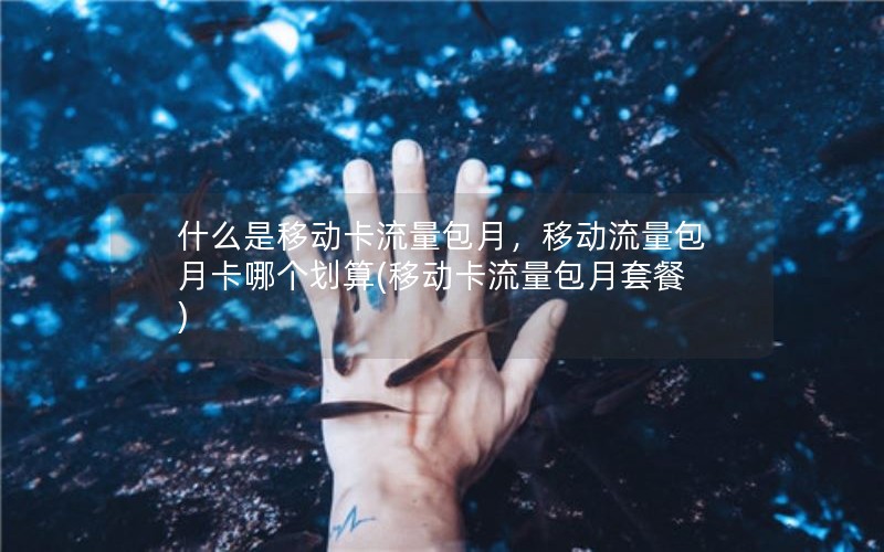 什么是移动卡流量包月，移动流量包月卡哪个划算(移动卡流量包月套餐)