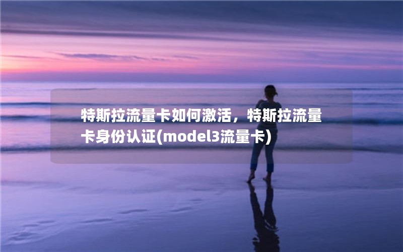 特斯拉流量卡如何激活，特斯拉流量卡身份认证(model3流量卡)