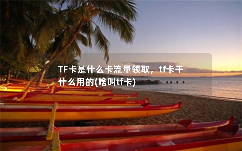 TF卡是什么卡流量领取，tf卡干什么用的(啥叫tf卡)