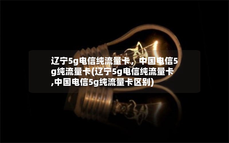 辽宁5g电信纯流量卡，中国电信5g纯流量卡(辽宁5g电信纯流量卡,中国电信5g纯流量卡区别)