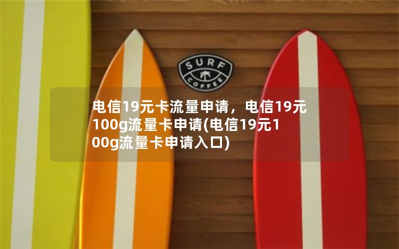 电信19元卡流量申请，电信19元100g流量卡申请(电信19元100g流量卡申请入口)