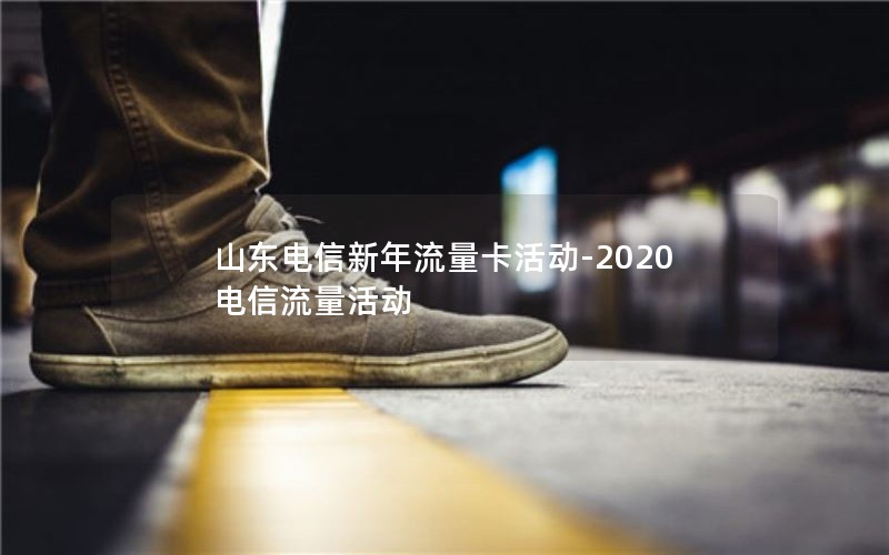 山东电信新年流量卡活动-2020电信流量活动