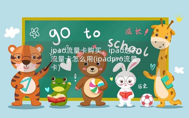 ipad流量卡购买，ipad送的流量卡怎么用(ipadpro流量卡)