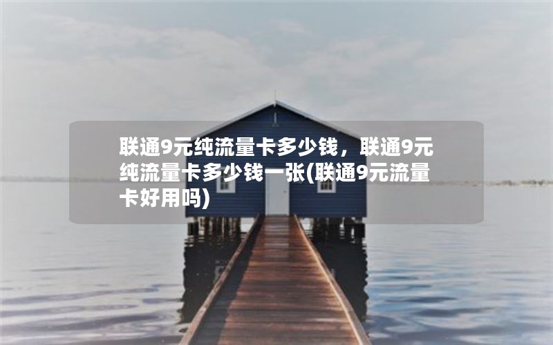 联通9元纯流量卡多少钱，联通9元纯流量卡多少钱一张(联通9元流量卡好用吗)