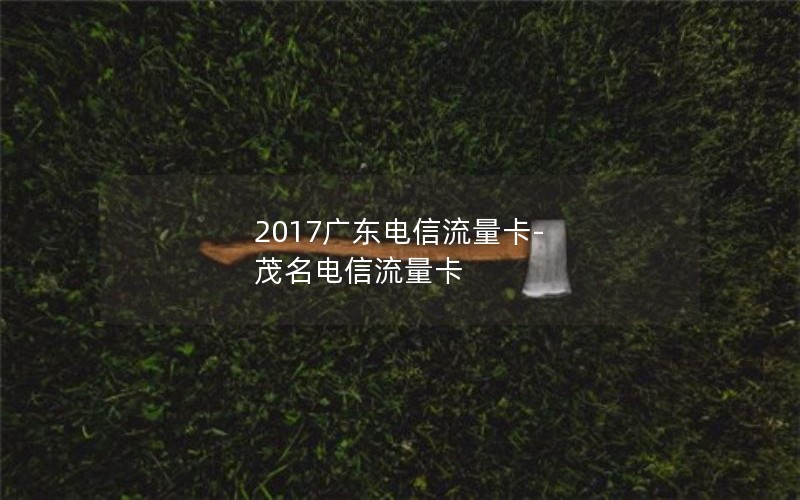 2017广东电信流量卡-茂名电信流量卡