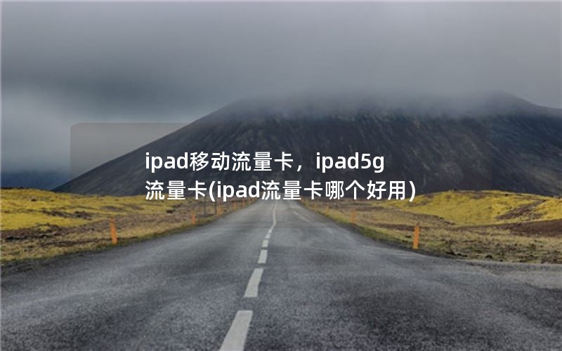 ipad移动流量卡，ipad5g流量卡(ipad流量卡哪个好用)