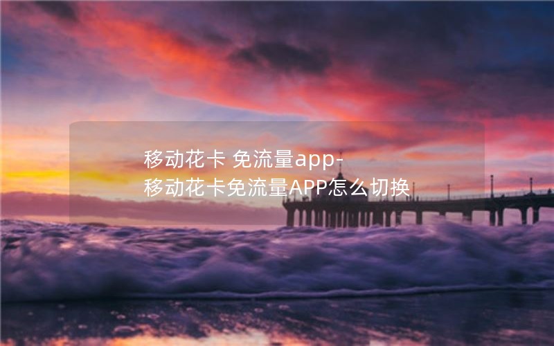 移动花卡 免流量app-移动花卡免流量APP怎么切换