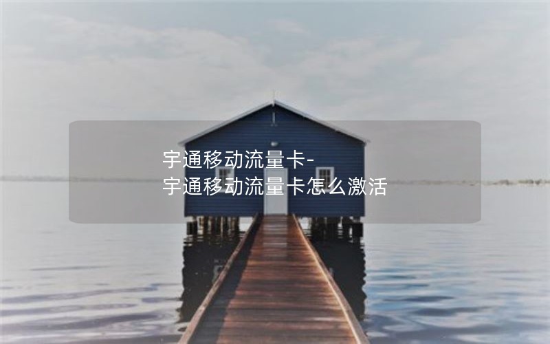 宇通移动流量卡-宇通移动流量卡怎么激活