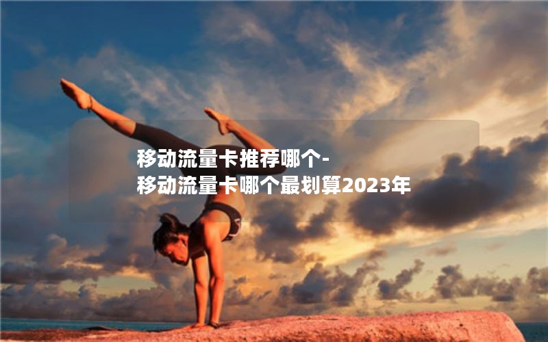 移动流量卡推荐哪个-移动流量卡哪个最划算2023年