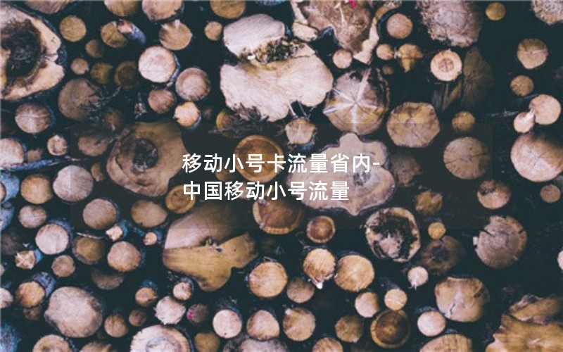 移动小号卡流量省内-中国移动小号流量