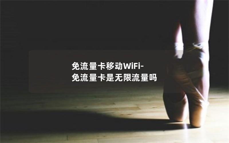 免流量卡移动WiFi-免流量卡是无限流量吗