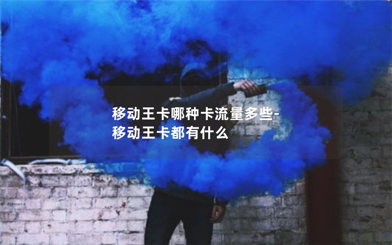 移动王卡哪种卡流量多些-移动王卡都有什么