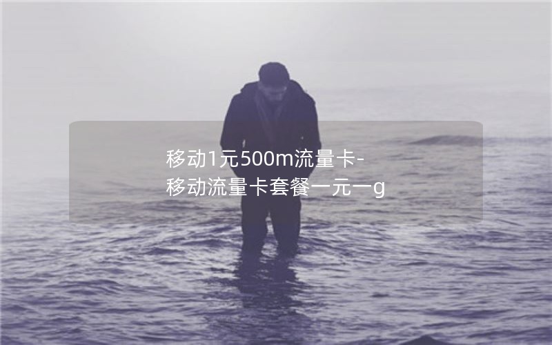 移动1元500m流量卡-移动流量卡套餐一元一g