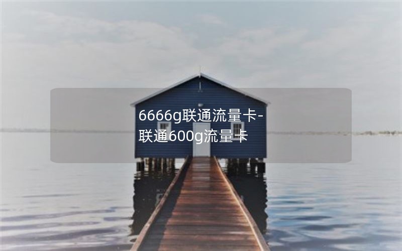 6666g联通流量卡-联通600g流量卡