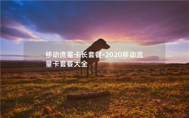 移动流量卡长套餐-2020移动流量卡套餐大全