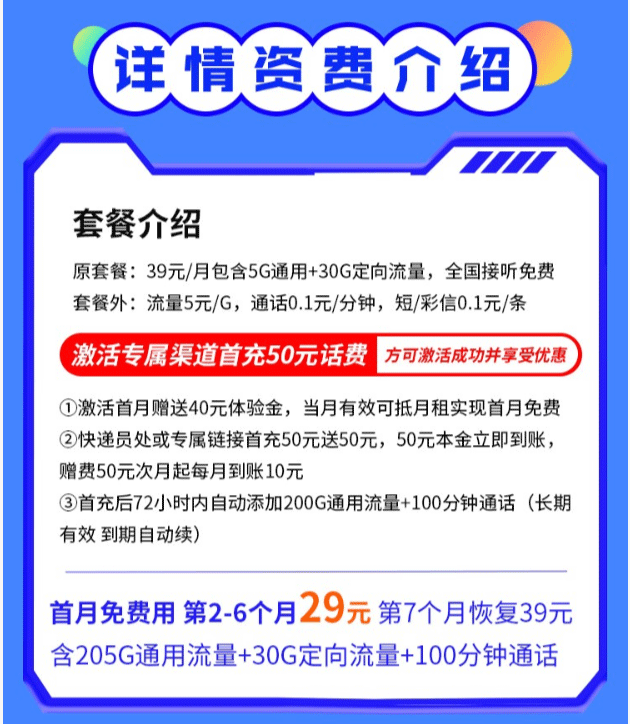 电信丹青卡29元套餐评测：235GB流量与100分钟通话详解